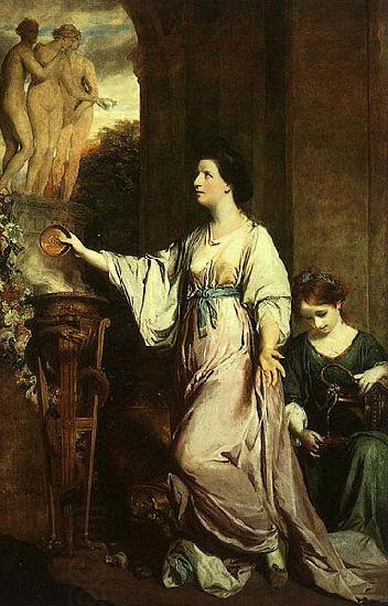 Sir Joshua Reynolds Lady Sarah Bunbury Sacrificing to the Graces China oil painting art